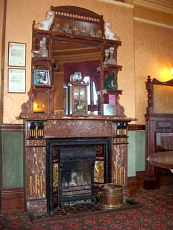 Fireplace at the Central